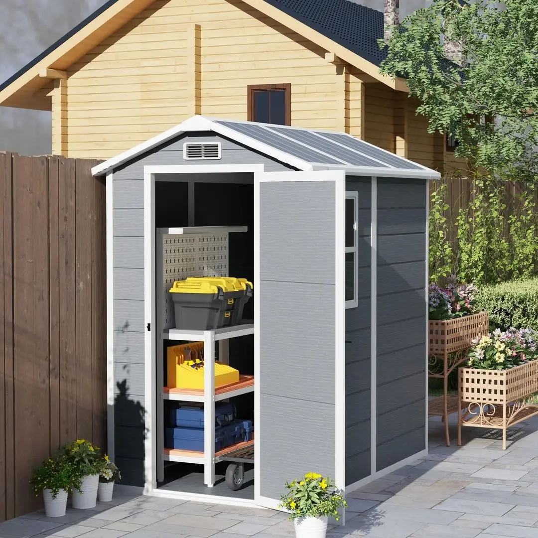 Casuta gradina Outsunny 84H-157 131x186x198 (Grey)