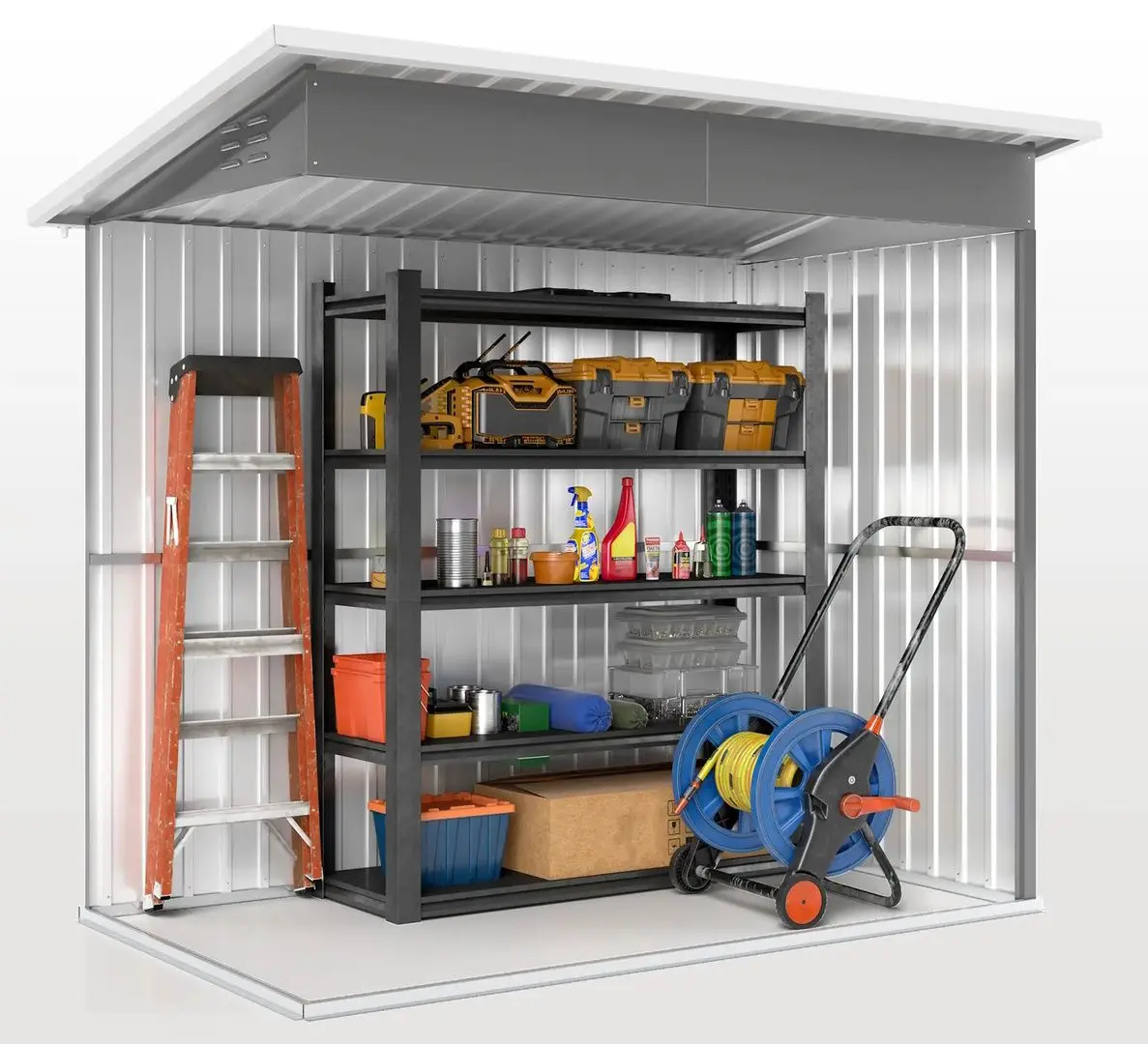 Casuta de gradina Outsunny 84H-200V00CG 221x133x190 (Dark Grey)