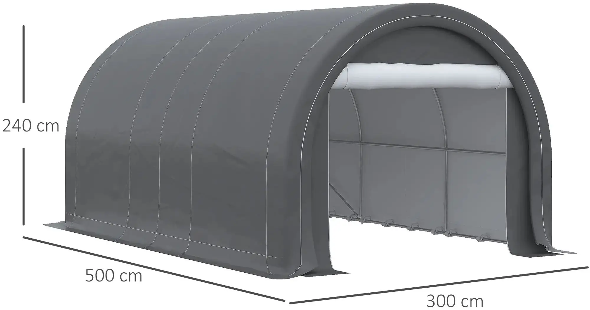 Тентовый гараж Outsunny 84C-383V00GY (Grey)