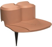 Marginea grădinii Prosperplast 7240022 (Terracotta)