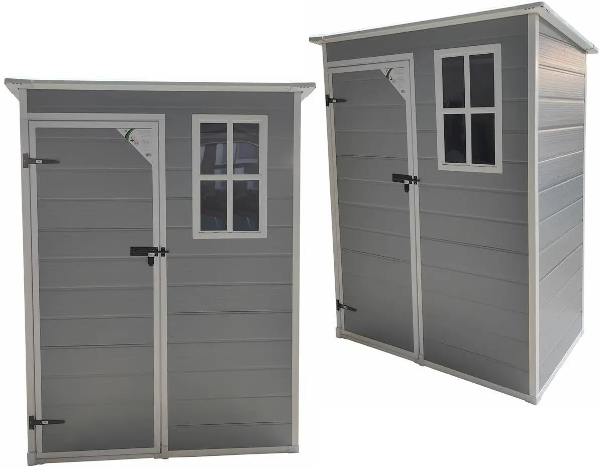 Сарай-хозблок Saska Garden 1061641 152x91x192.5cm (Grey) - 3