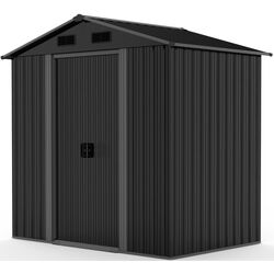 Сарай-хозблок Saska Garden 1061689 125x195x207cm (Grey) Thumb