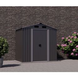 Сарай-хозблок Saska Garden 1061689 125x195x207cm (Grey) Thumb
