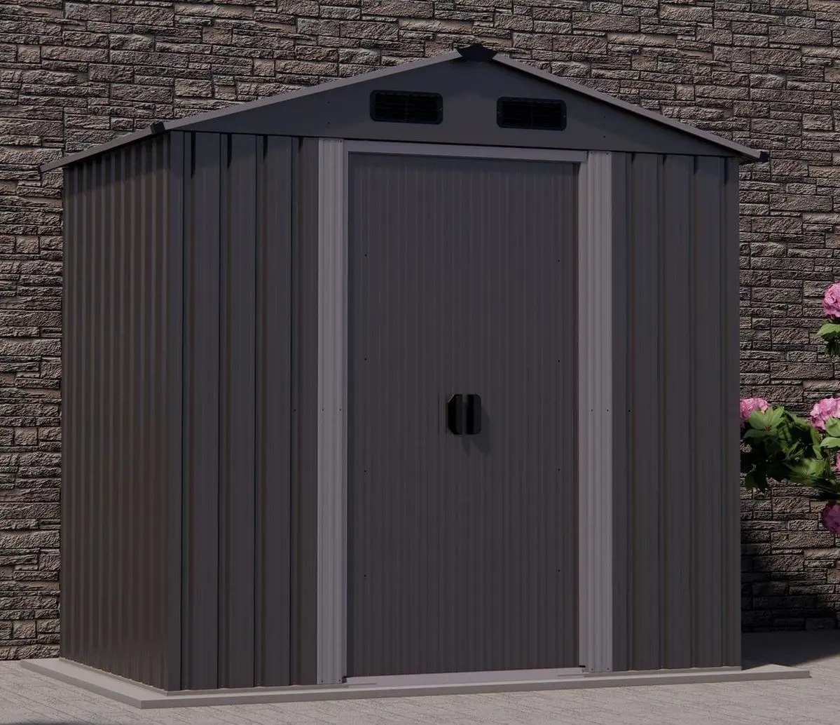 Сарай-хозблок Saska Garden 1061696 205х257x202cm (Grey)