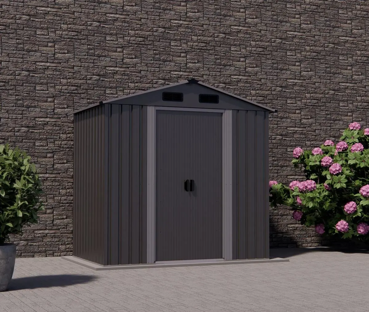 Casuta gradina Saska Garden 1061702 259х257x202cm (Grey)