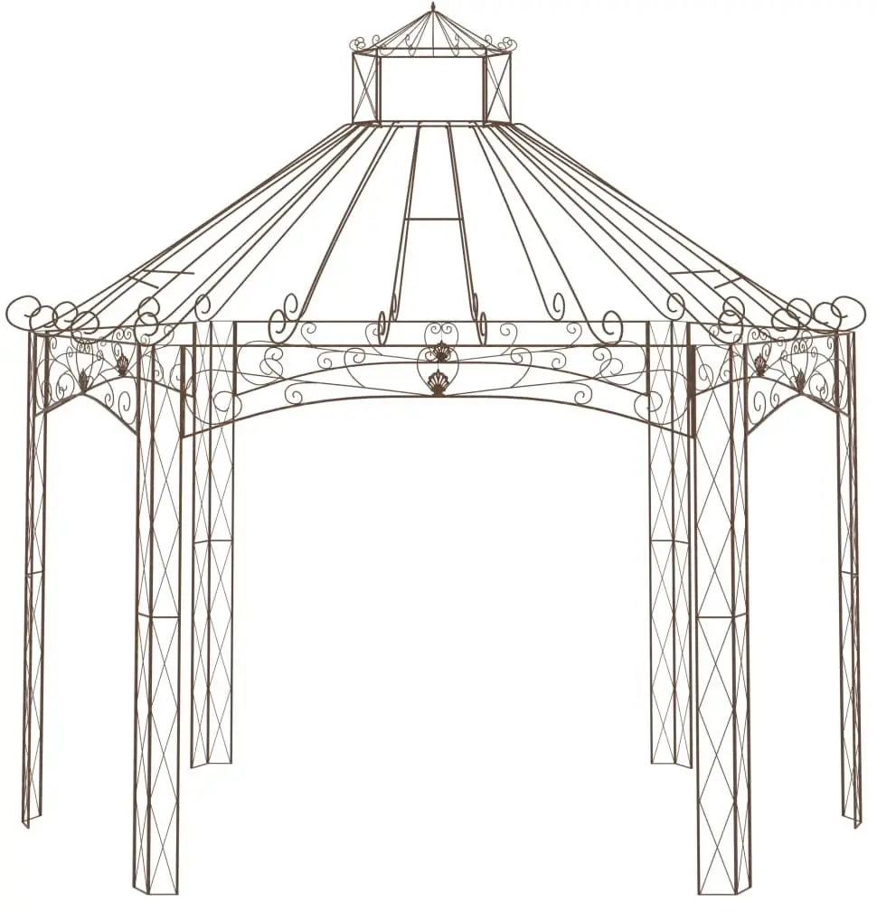 Беседка VidaXL 314000 4x2.6 (Antique Brown) - 2