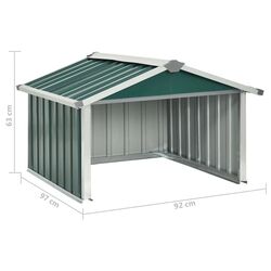 Garaj pentru robot de gazon VidaXL 150907 92x97x63 (Green) Thumb