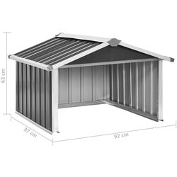 Garaj pentru robot de gazon VidaXL 150909 92x97x63 (Anthracite) Thumb