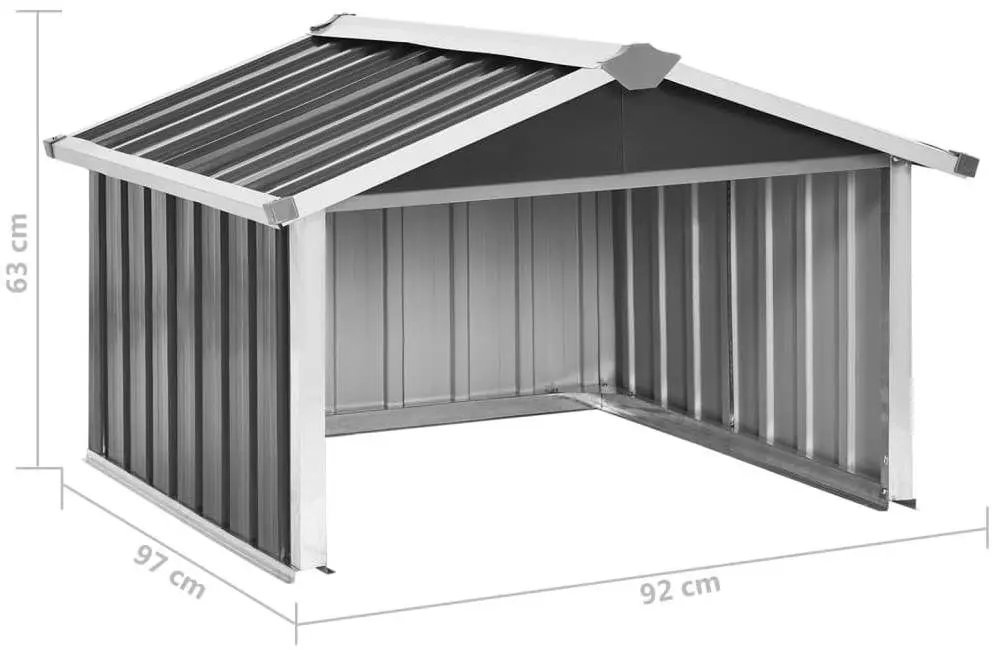 Garaj pentru robot de gazon VidaXL 150909 92x97x63 (Anthracite)