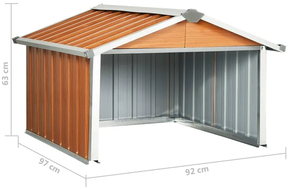 Garaj pentru robot de gazon VidaXL 150910 92x97x63 (Brown)