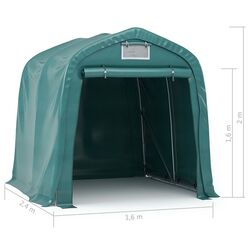 Гараж тентовый VidaXL 3056430 1.6x2.4 (Green) Thumb