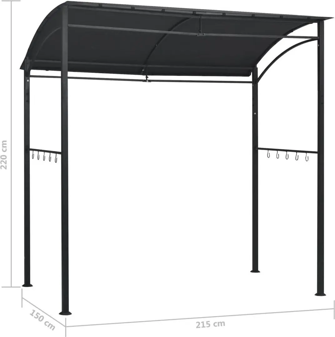 Pavilion pentru gratar VidaXL 48603 2.1x1.5 (Anthracite)
