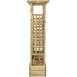 Pergola cu banca si jardiniera VidaXL 318565 (Pine) Thumb