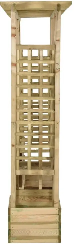 Pergola cu banca si jardiniera VidaXL 318565 (Pine)