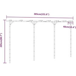 Pergola VidaXL 341747 (Bamboo) Thumb