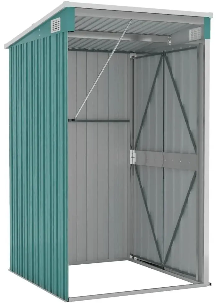 Сарай-хозблок пристенный VidaXL 316217 118x100x178 (Green)