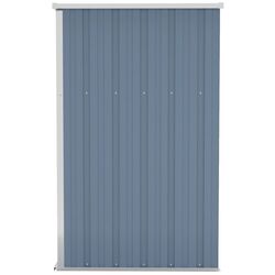 Сарай-хозблок пристенный VidaXL 316218 118x100x178 (Grey) Thumb