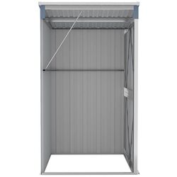 Сарай-хозблок пристенный VidaXL 316218 118x100x178 (Grey) Thumb