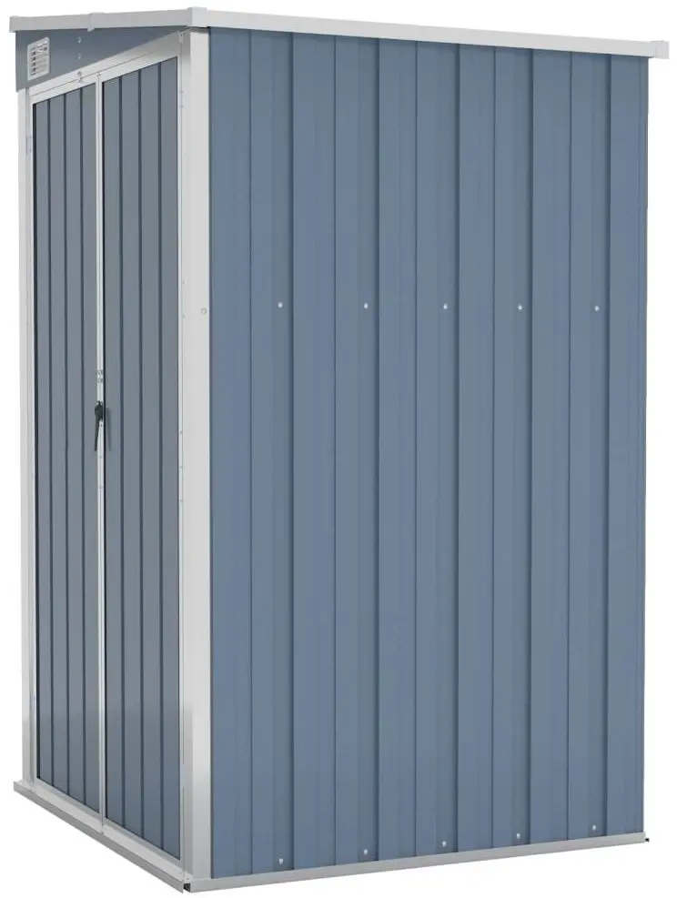 Сарай-хозблок пристенный VidaXL 316218 118x100x178 (Grey)