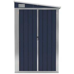 Сарай-хозблок пристенный VidaXL 316219 118x100x178 (Anthracite) Thumb