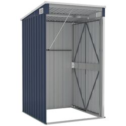 Сарай-хозблок пристенный VidaXL 316219 118x100x178 (Anthracite) Thumb