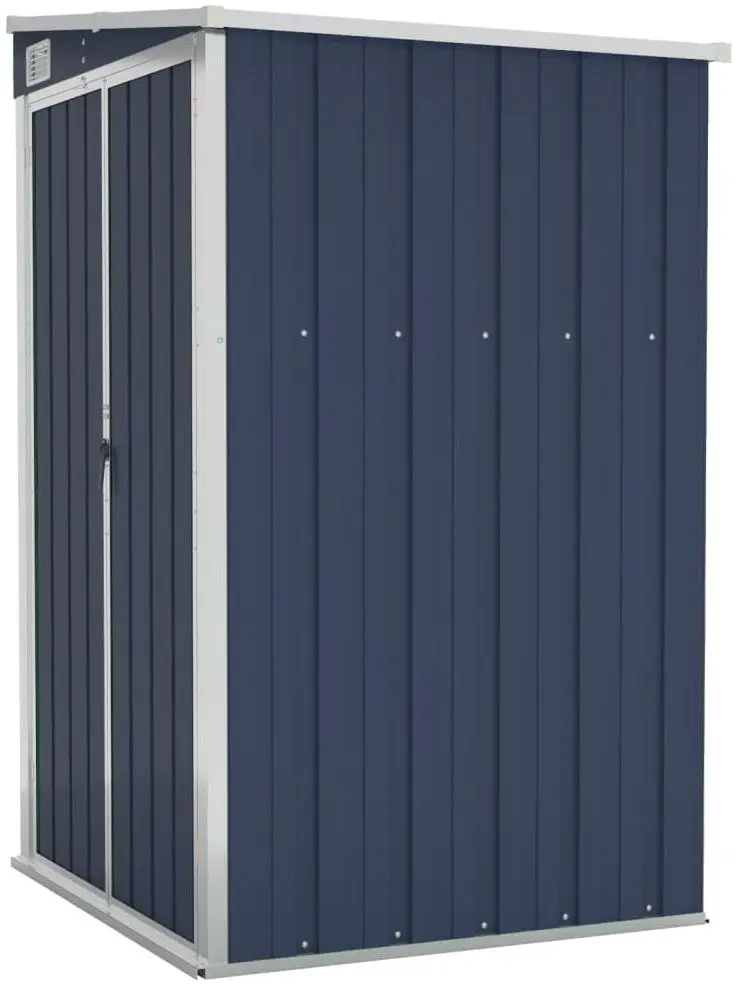 Сарай-хозблок пристенный VidaXL 316219 118x100x178 (Anthracite)