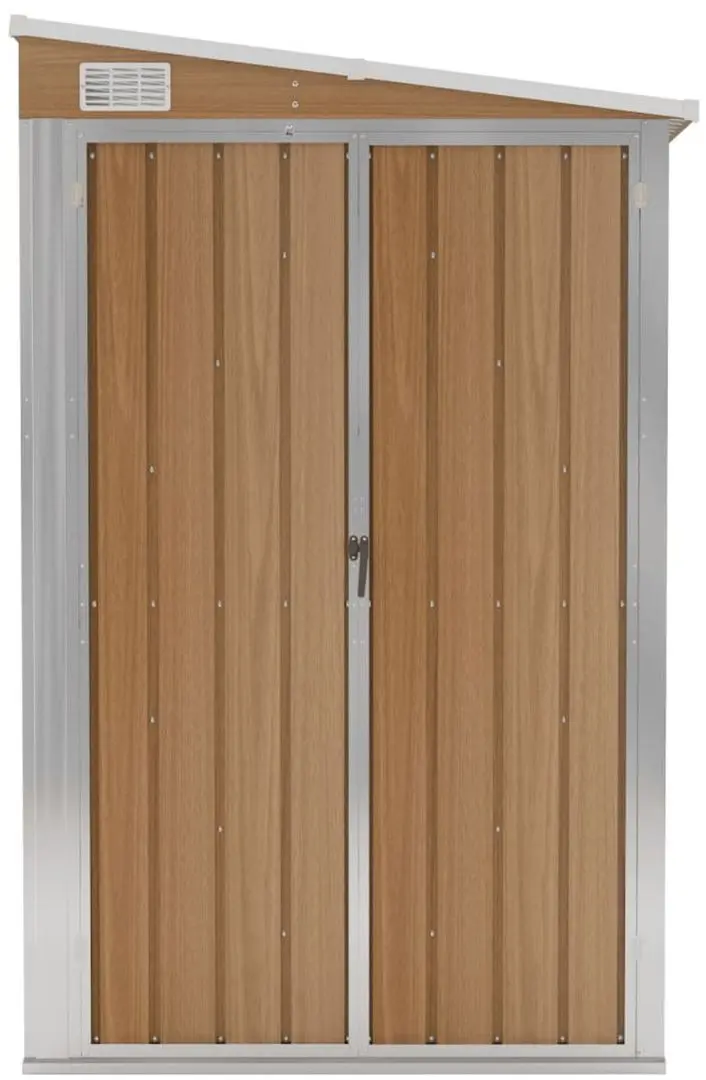 Сарай-хозблок пристенный VidaXL 316220 118x100x178 (Brown)