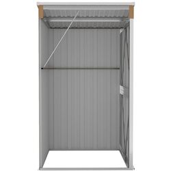 Сарай-хозблок пристенный VidaXL 316220 118x100x178 (Brown) Thumb