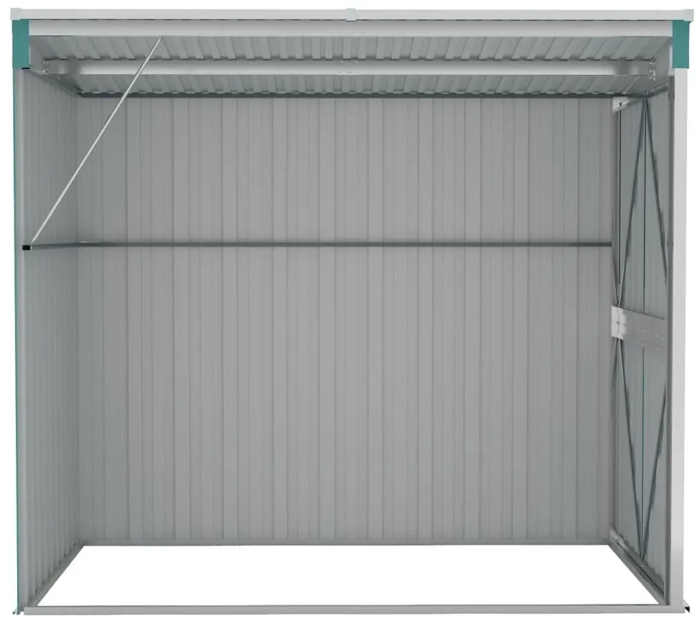 Сарай-хозблок пристенный VidaXL 316221 118x194x178 (Green)