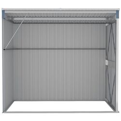 Сарай-хозблок пристенный VidaXL 316222 118x194x178 (Grey) Thumb