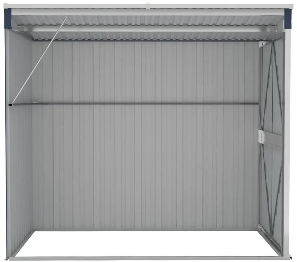 Casuta gradina de perete VidaXL 316223 118x194x178 (Anthracite)