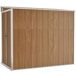 Casuta gradina de perete VidaXL 316224 118x194x178 (Brown)