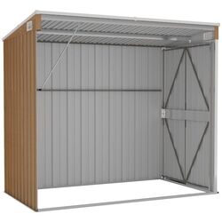 Casuta gradina de perete VidaXL 316224 118x194x178 (Brown) Thumb