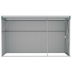 Сарай-хозблок пристенный VidaXL 316225 118x288x178 (Green) Thumb