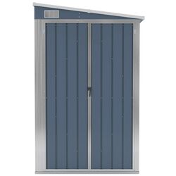 Casuta gradina montata pe perete VidaXL 316226 118x288x178 (Grey) Thumb