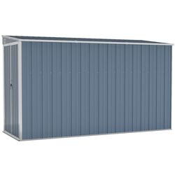 Casuta gradina montata pe perete VidaXL 316226 118x288x178 (Grey)