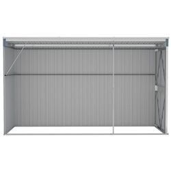Casuta gradina montata pe perete VidaXL 316226 118x288x178 (Grey) Thumb