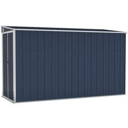 Casuta gradina de perete VidaXL 316227 118x288x178 (Anthracite)