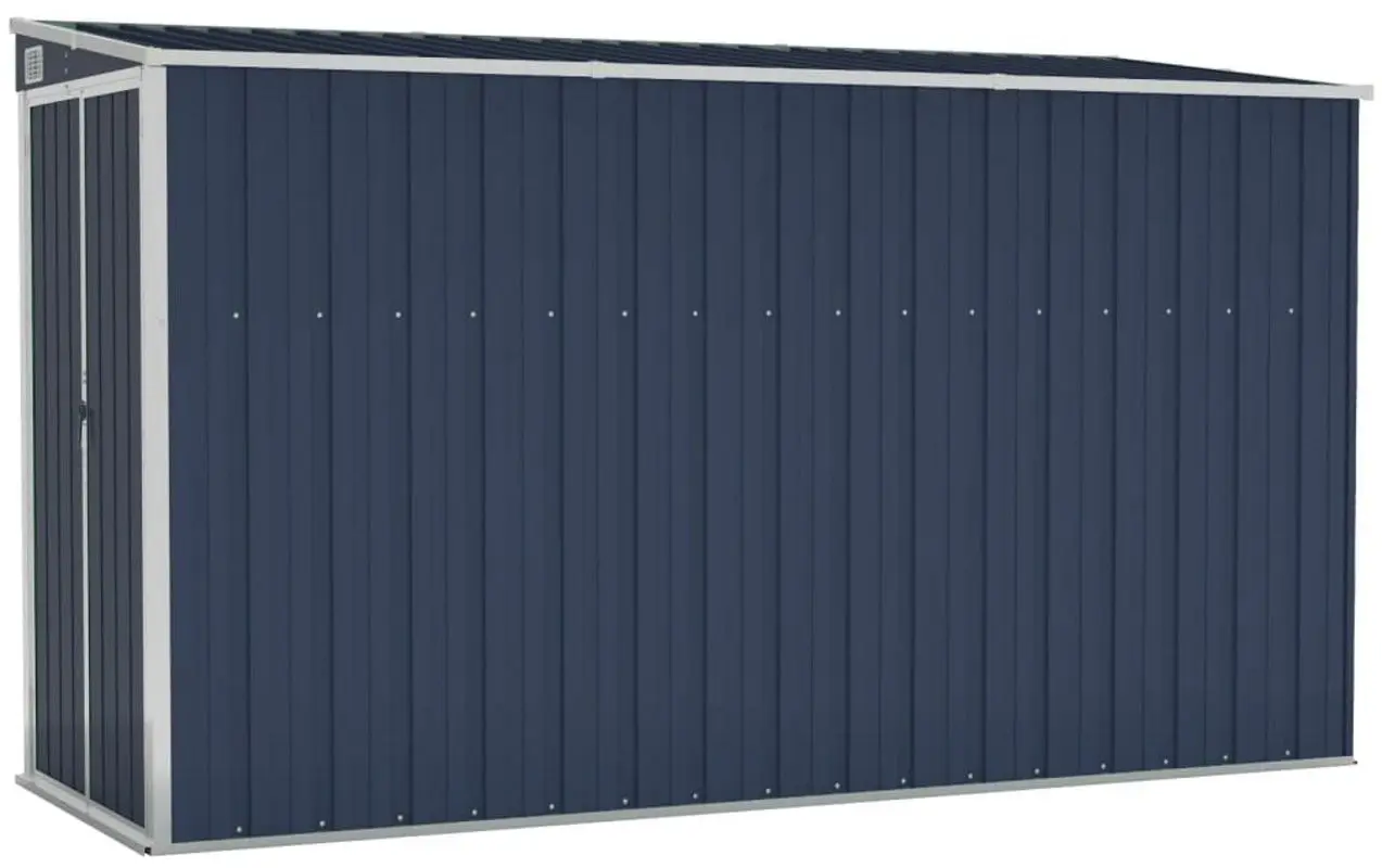 Сарай-хозблок пристенный VidaXL 316227 118x288x178 (Anthracite)