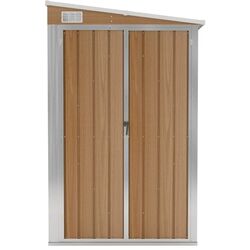 Сарай-хозблок пристенный VidaXL 316228 118x288x178 (Brown) Thumb