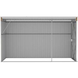 Сарай-хозблок пристенный VidaXL 316228 118x288x178 (Brown) Thumb