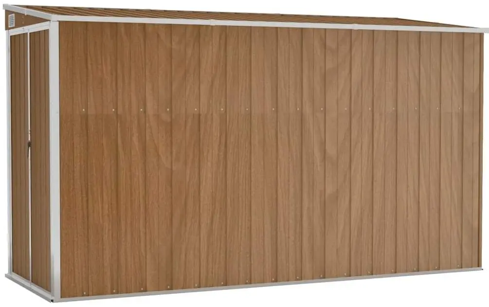 Сарай-хозблок пристенный VidaXL 316228 118x288x178 (Brown)