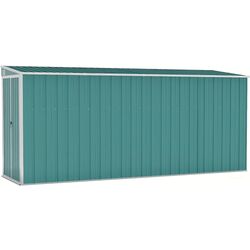 Casuta gradina de perete VidaXL 316229 118x382x178 (Green)