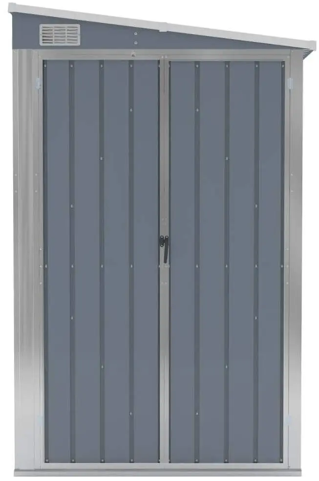 Сарай-хозблок пристенный VidaXL 316230 118x382x178 (Grey)