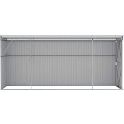 Сарай-хозблок пристенный VidaXL 316230 118x382x178 (Grey) Thumb