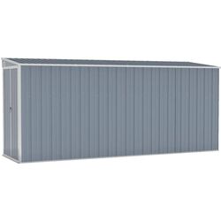 Casuta gradina de perete VidaXL 316230 118x382x178 (Grey)