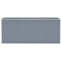 Сарай-хозблок пристенный VidaXL 316230 118x382x178 (Grey) Thumb
