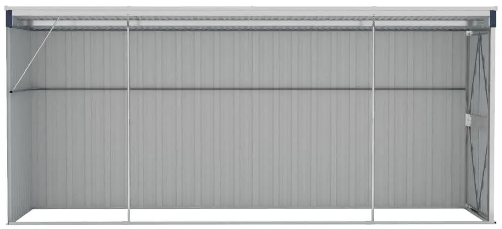 Casuta gradina de perete VidaXL 316231 118x382x178 (Anthracite)