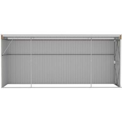 Сарай-хозблок пристенный VidaXL 316232 118x382x178 (Brown) Thumb