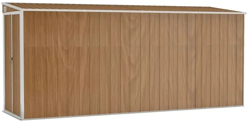 Сарай-хозблок пристенный VidaXL 316232 118x382x178 (Brown)